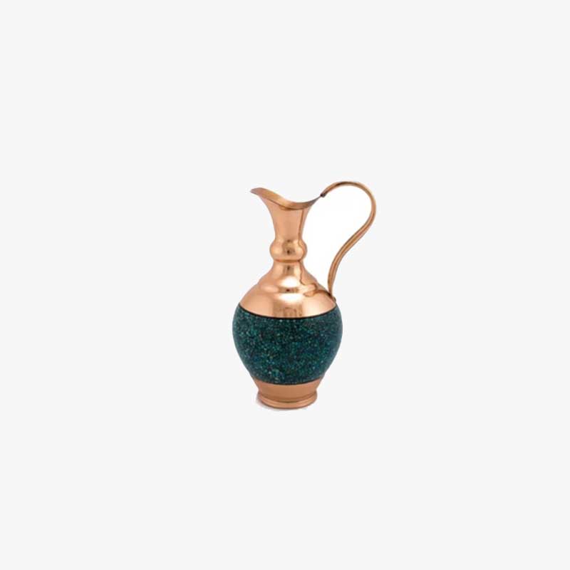 پارچ مسی فیروزه کوب 18 سانتی